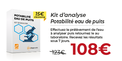 Kit analyse Eau puits - Analyse eau potable